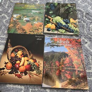 Lot 4 VTG Ideals Thanksgiving Magazines 1963, 1964, RARE! Excellent Condition!
